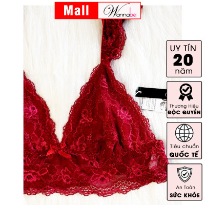 Nội y bộ wannabe, áo ngực bralette cao căp wannabe bor08 dây vai cánh tiên quần lưng vừa nữ tính gợi cảm