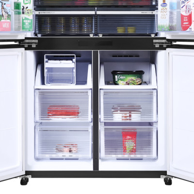 Tủ lạnh Sharp Inverter 525 lít SJ-FXP600VG-BK - Hàng Chính Hãng - Chỉ Giao HCM