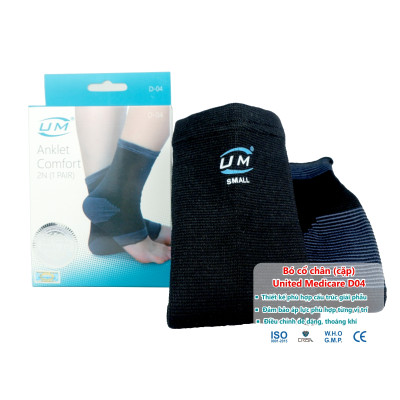 Bó cổ chân United Medicare Grey (cặp) (D04) 