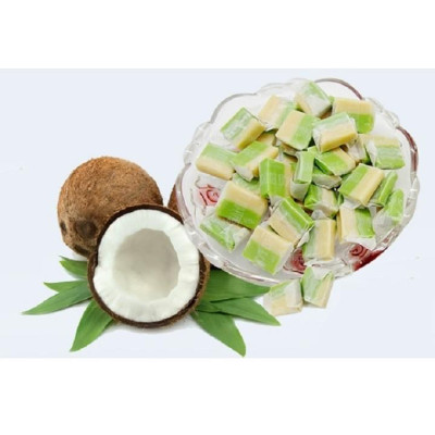 Kẹo dừa lá dứa sầu riêng hiệu Thanh Long-đặc sản Bến Tre (300g)