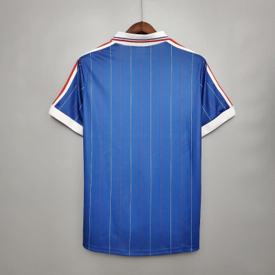 Áo Bóng Đá Retro Tuyển Pháp 1982 - Sân Nhà bản cao cấp vải Cotton Polyester