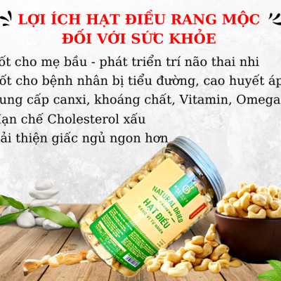 Hạt Điều Rang Mộc Vị Tự Nhiên - Thương Hiệu Holinut/500gr