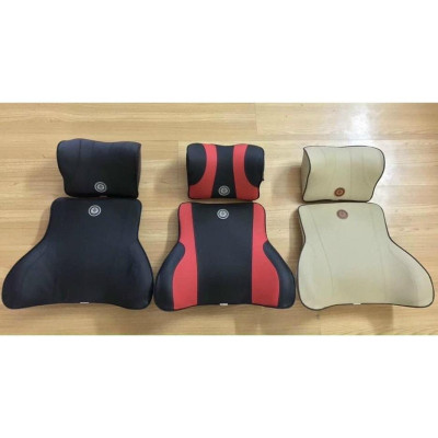 Gối tựa lưng ô tô cao su non đúc nguyên khối,bọc da cao cấp cho xe ô tô