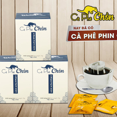 Cà Phê Chồn phin giấy Cocoa Indochine (Hộp 5 Gói x 15g)