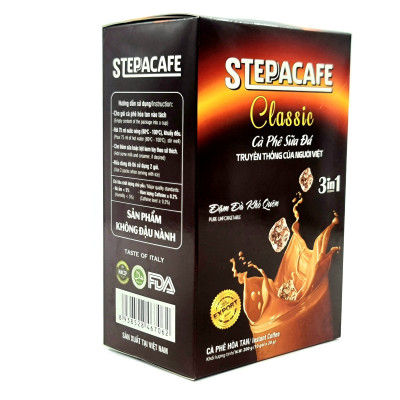 STEPPACAFE-Cà phê sữa đá truyền thống (Hộp 10 gói x20g)