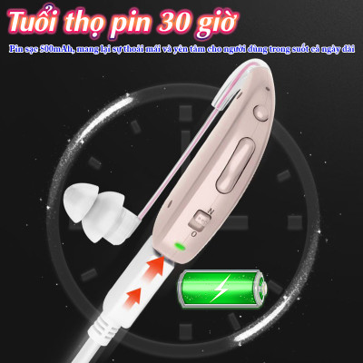 Máy trợ thính không dây pin sạc Axon A-308D - Có bộ lọc tiếng ồn thông minh
