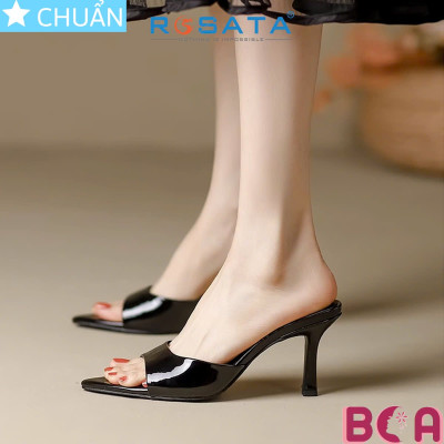 Dép guốc gót nhọn cao 5 phân RO663 ROSATA tại BCASHOP tôn dáng, êm chân kết hợp mũi nhọn tinh tế và thời trang