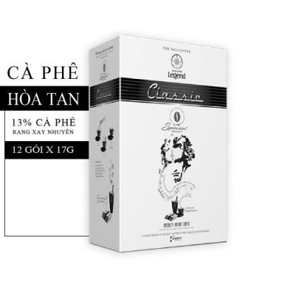 Combo 2 Hộp Cà Phê Trung Nguyên Legend Classic Hòa Tan – Hộp 12 Gói – Cà Phê Sữa Đậm Đà, Chuẩn Gu Việt