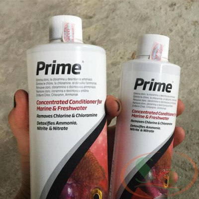 Xử lý nước Seachem Prime 100ml, 250ml, 500ml, 1L, 2L khử độc clo nước mới giảm stress bể thủy sinh cá tép