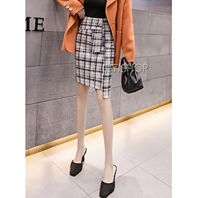 Chân váy nữ Titishop CV121 Sọc đen 