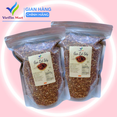 Gạo Lứt Sấy Giòn Không Tẩm Gia Vị Viettin Mart 500g