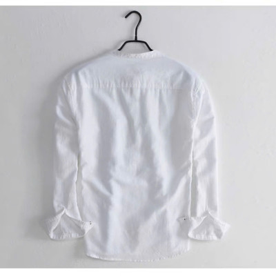 Áo sơ mi nam cổ tàu thiết kế  tày dài thích hợp mặc mùa nhè, mùa thu với chất liệu mềm mịn mướt