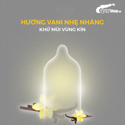 [Hộp 10 cái] Bao cao su Shell Sensitive Prolong - Siêu mỏng 0.03mm, kéo dài thời gian 
