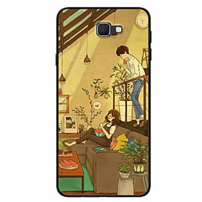Ốp lưng dành cho Samsung J7 Prime mẫu Cặp Đôi Ăn Dưa