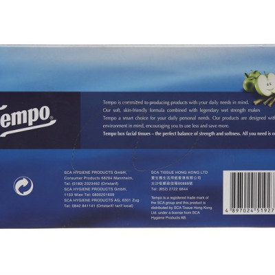 Khăn giấy hộp cao cấp Tempo Box Apple 90Tờ/Hộp