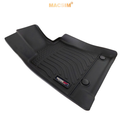 Thảm lót sàn sd Mercedes E w2014 2024+ Nhãn hiệu Macsim chất liệu nhựa TPE cao cấp màu đen