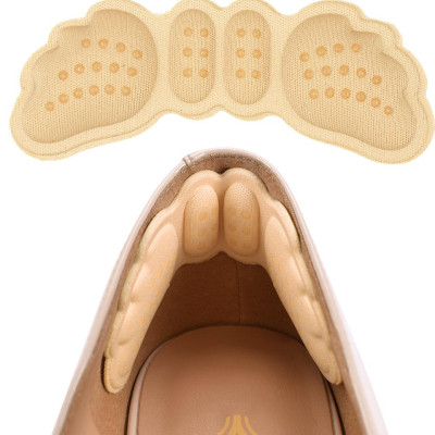 Lót gót giày 4D hình cánh bướm có mặt gai silicone chống trầy rách da và chống tuột gót chân - buybox - BBPK70