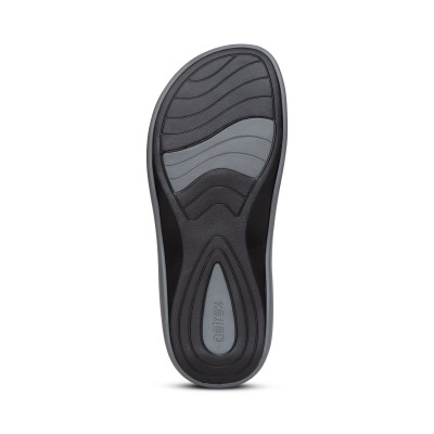Sandal sức khoẻ nữ Aetrex Jillian Sport Grey- Sandal nâng vòm mềm nhẹ, không thấm nước