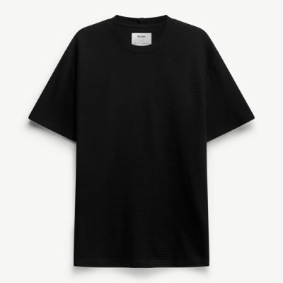 Áo thun nam tay ngắn ROUTINE bề mặt sọc gân. Fitted - 10S24TSS001 | LASTORE MENSWEAR