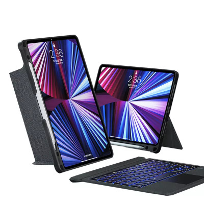 Ốp Lưng/BaoDa/Case Bàn Phím Dành Cho iPad Bluetooth Có Đèn Led Phím, Trackpad Mượt, Có Thể Tháo Rời Bàn Phím WIWU Mag Touch - Hàng Chính Hãng