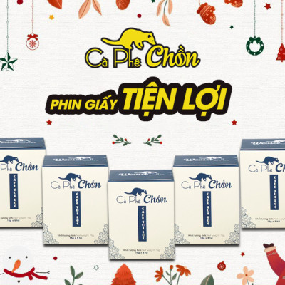 Cà Phê Chồn phin giấy Cocoa Indochine (Hộp 5 Gói x 15g)