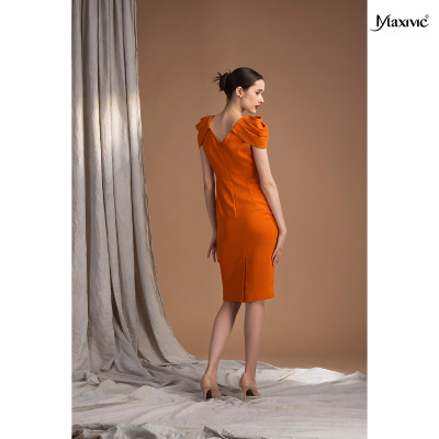 Đầm tay hoa hồng Maxivic M062314