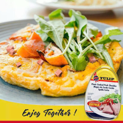 Thịt Heo Hộp Ham Vai Heo Tulip 454g - Nhập Khẩu Đan Mạch | Tulip Pork Shoulder 454g