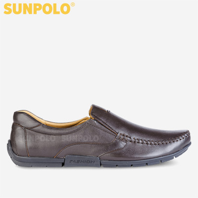 Giày Lười Nam Da Bò SUNPOLO SUKT2582