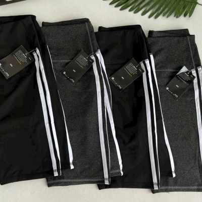 Quần lỡ nữ ôm body đa năng phối sọc