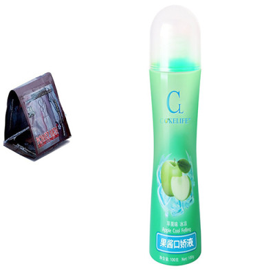 Gel bôi trơn trái cây + bao cao su power men 