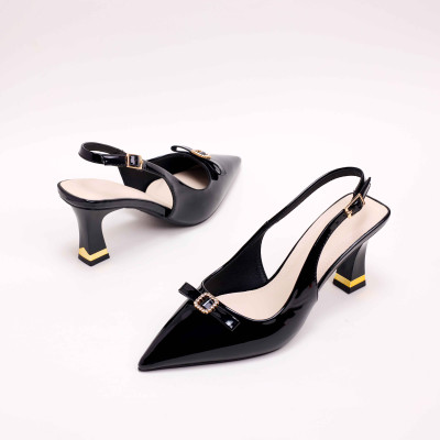 Giày Slingback Bóng Trơn 7P PABNO PN12029