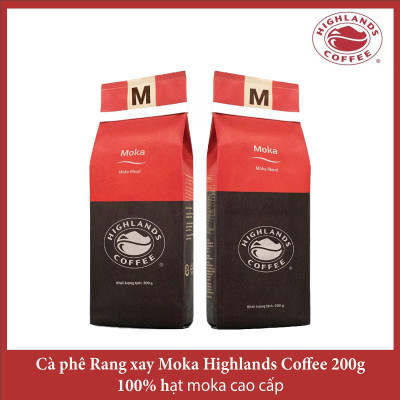 Moka Blend Cà phê Rang xay Moka Highlands Coffee 200g