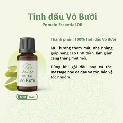 Tinh dầu thiên nhiên An Lạc - Tinh dầu thơm phòng, xông mặt, mũi, massage body
