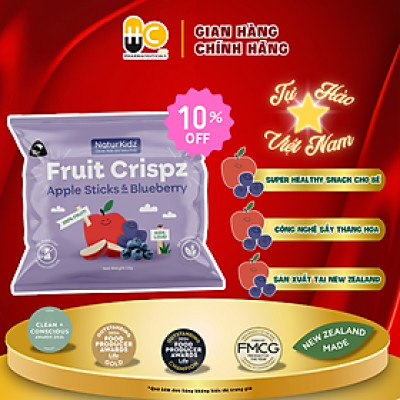 Táo và Việt Quất sấy lạnh NaturKidz 10g - Nhập khẩu chính hãng