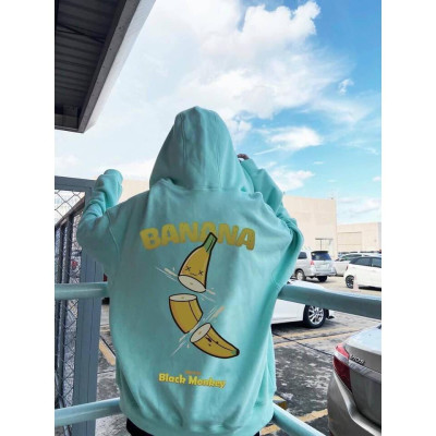 Áo khoác hoodie CHUỐI BANANA nỉ ngoại ulzzang đôi nam nữ unisex form rộng dây kéo zip dày giá rẻ đẹp