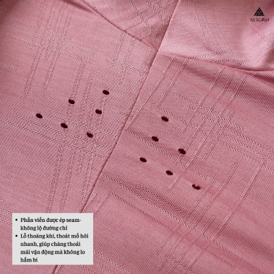 Áo polo golf nam ngắn tay ALIGRO chất vải coolmax dệt line phẩy màu vỏ đỗ năng động ALGPLO123