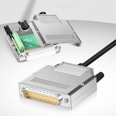 Đầu bấm cổngDB25 cái/female bắt vít kèm vỏ ốp kẽm chân đồng mạ vàng 24K HD-LINK YL-JM003-25F. HÀNG CHÍNH HÃNG !!!