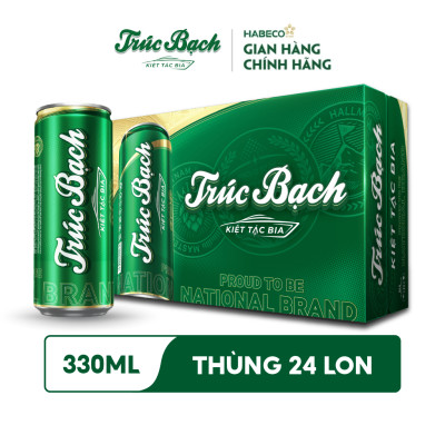 Bia Trúc Bạch - Thùng 24 lon 330ml
