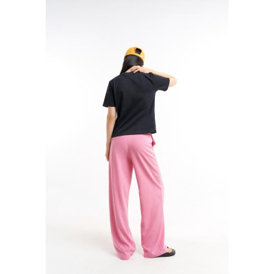 DOTTIE - Áo thun trơn căn bản nữ đen T0526