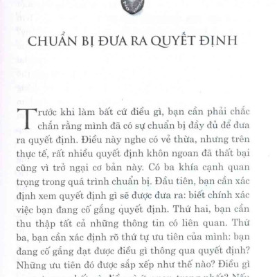 Biết Cách Ra Quyết Định - VL
