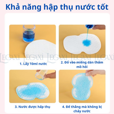 Miếng Dán, Lót Thấm Hút Mồ Hôi Nách Siêu Thấm, Dán Chống Thấm Mồ Hôi, Khử Mùi Hiệu Quả Cho Nam Và Nữ
