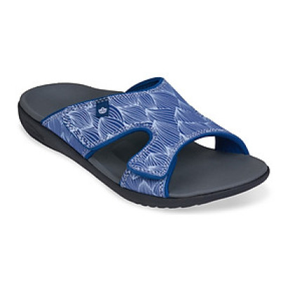 Dép sức khỏe nữ Spenco Kholo Wave Navy - Dép quai ngang ôm bàn chân giảm đau