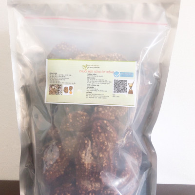 Chuối hột rừng Tây Nguyên ép miếng gói 1kg