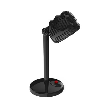 Microphone Retro có dây Cổng 3,5mm dành cho PC máy tính JIES đen