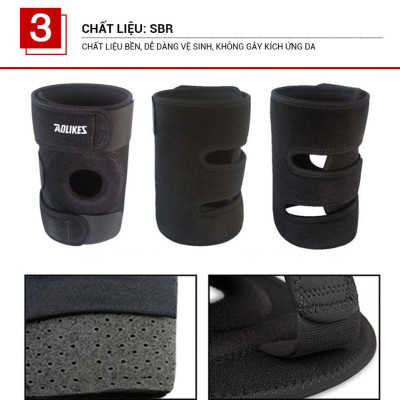 Băng bảo vệ đầu gối đa năng Aolikes 7616