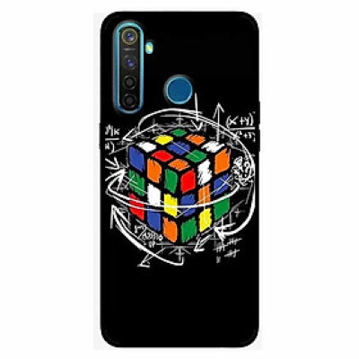 Ốp lưng in cho Realme 5 Rubik Toán Học