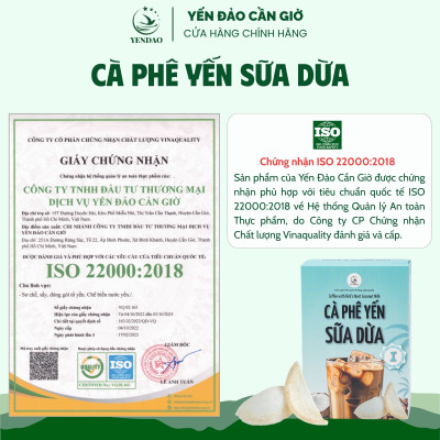 Yến Đảo - Cà Phê Yến Sữa Dừa Thơm Ngon, Đậm Vị Bổ Sung Năng Lượng, Dinh Dưỡng Cho Cơ Thể