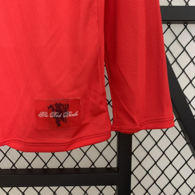 Áo Bóng Đá Retro Manchester United 2008 Dài Tay - Sân Nhà bản cao cấp vải Cotton Polyester