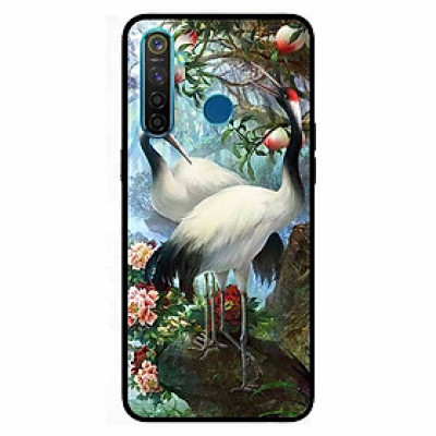 Ốp lưng in cho Realme 5 Cặp Đôi Hạc
