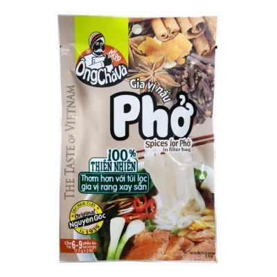 Lốc 15 Túi Gia Vị Nấu Phở Ông Chà Và 37,5g (Dạng Bột)
